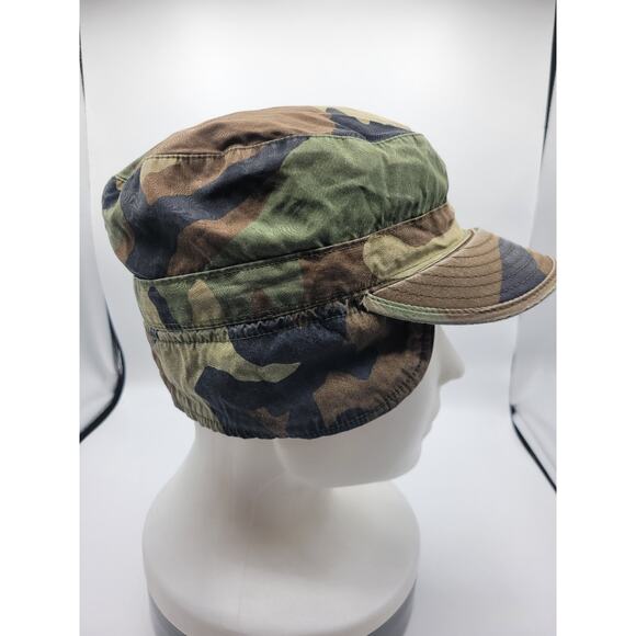 US ARMY—-Military Woodland Camouflage Pattern Class 1 Cap Size 7 5/8 - Picture 4 of 6